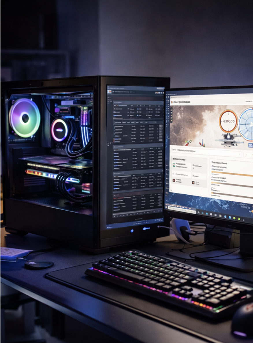 PC gamer optimisé et prêt à jouer